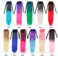 Silk Straight Ombre Ponytail Ombre Synthetic Drawstring Ponytail Hair Extension Hairpiece Manufactory